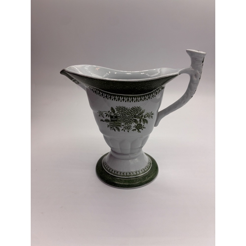Spode Fitzhugh Serving Creamer Vintage 1954-1985 Floral Fine Stone - OS Green